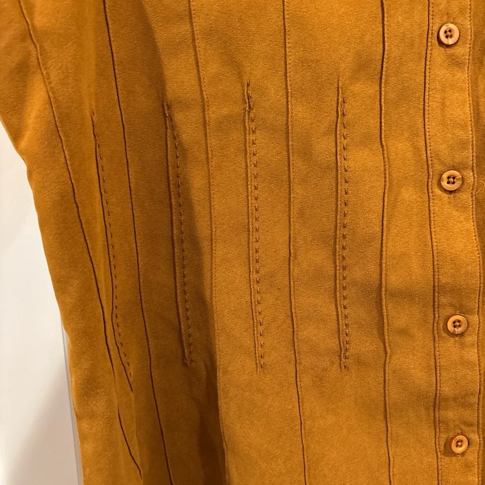 Rust Button-Up Shirt - Picture 3 of 4